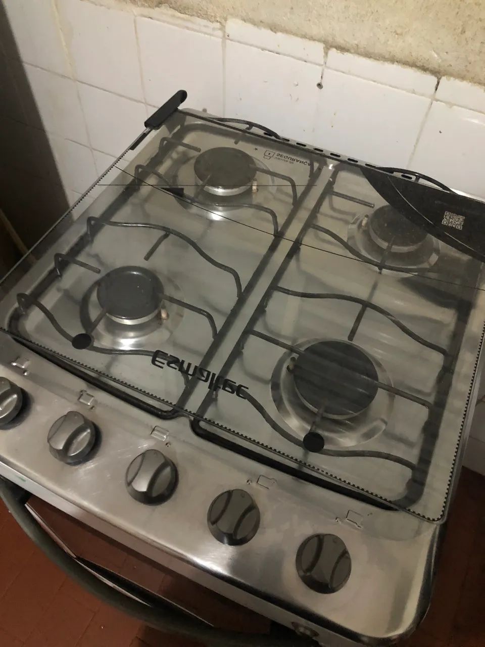 Fogão 4 bocas acendimento elétrico 