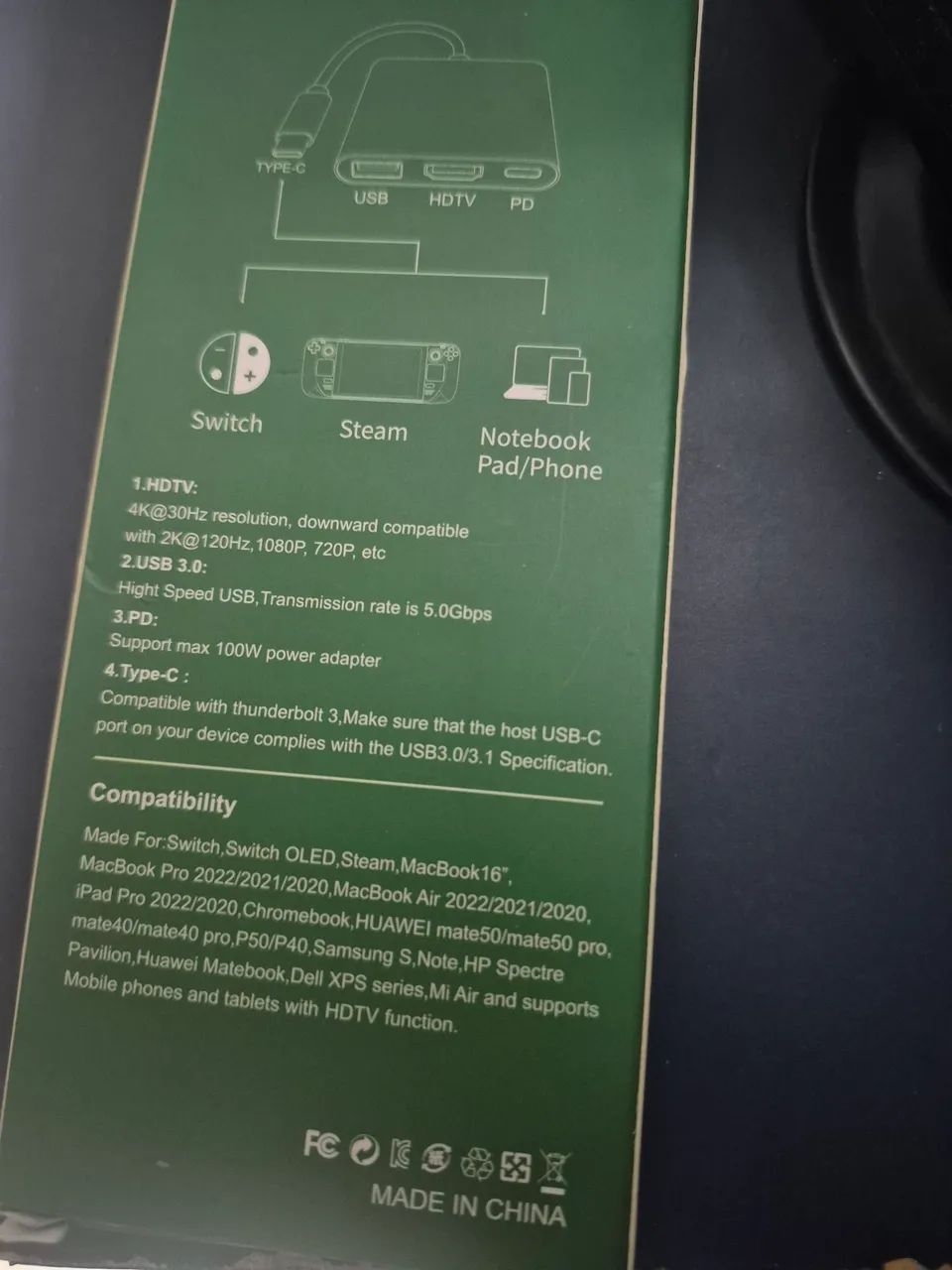 Hub usb c para nintendo switch  - Foto 2