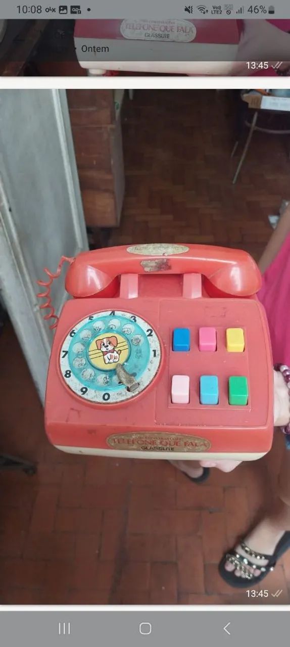 BrinquedoTelefone fixo retro nao funciona.