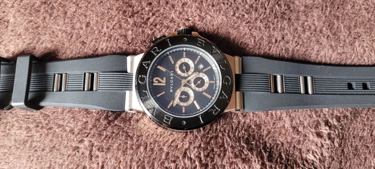 RELÓGIO BVLGARI TODO FUNCIONAL! CRONÓGRAFOS FUNCIONAM! - Foto 3
