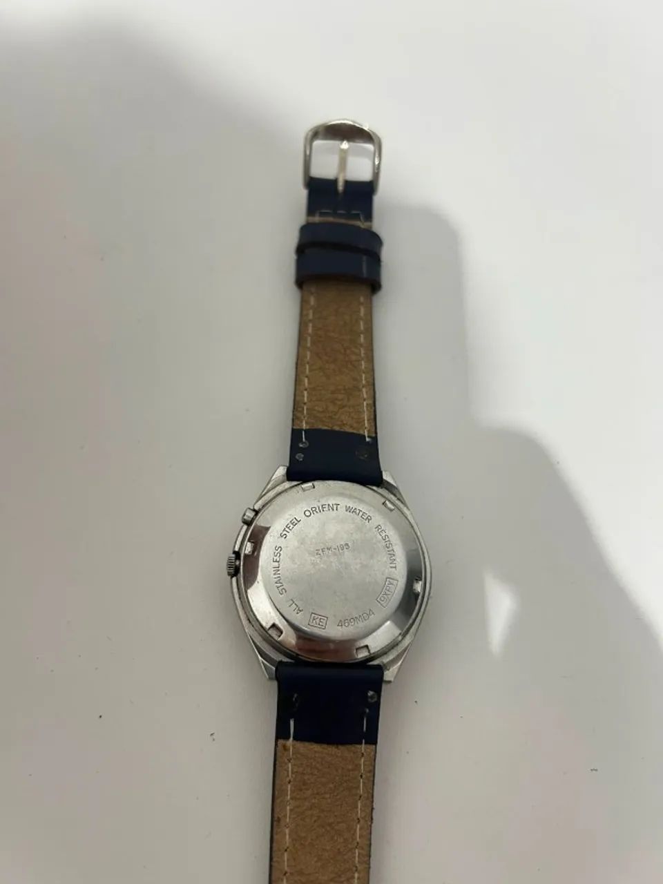 Orient 3 Estrelas Automático - Clássico Vintage com mostrador azul degradê  - Foto 3
