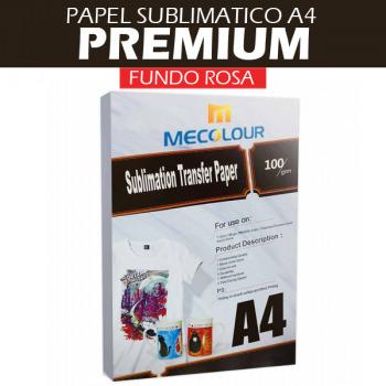 Papel Sublimático Transfer Resinado Fundo Rosa A3 e A4 100 Folhas