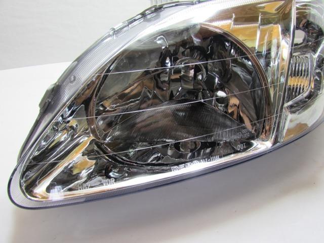 Farol Cromado Honda Civic 1999 2000 Esquerdo - Foto 5
