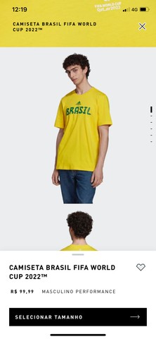 loja online em liquidacao Camiseta adidas brasil computertz