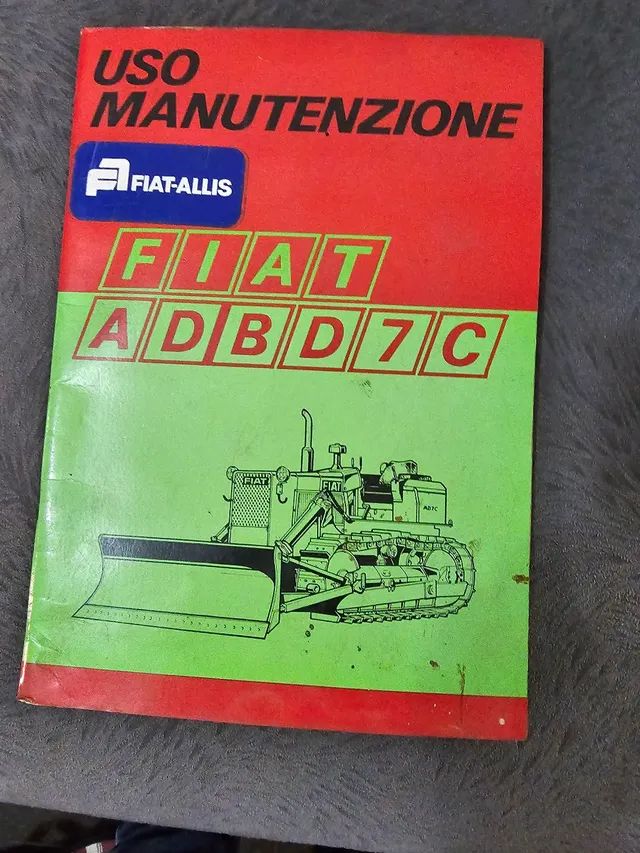Trator esteira fiat allis bd7c manual uso manutenção original 