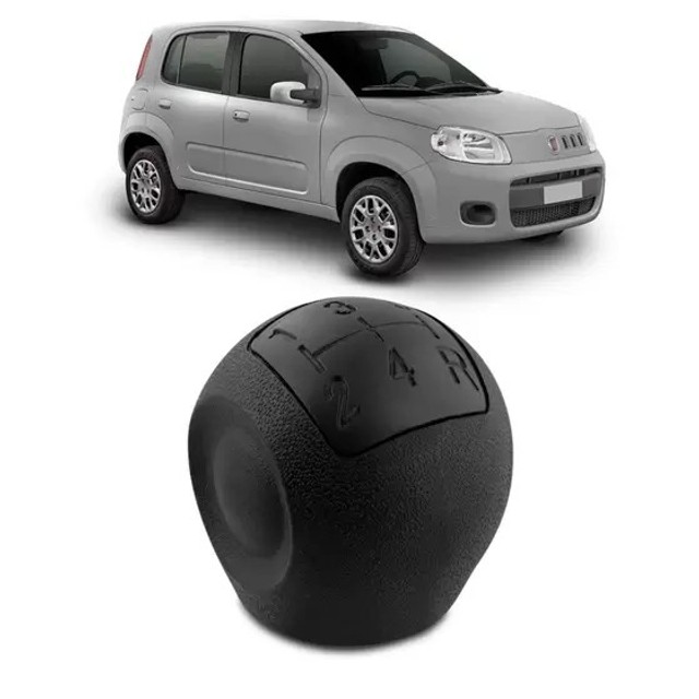 Bola Câmbio Preta Original Fiat Uno 2011 Nat -200513