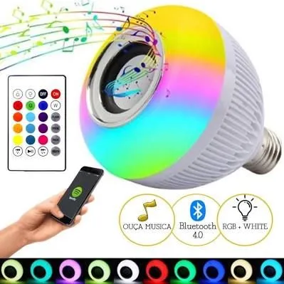 Lampada Musical Bluetooth Rgb Com Controle De Led Caixa De Som E27 500 na  Americanas Empresas