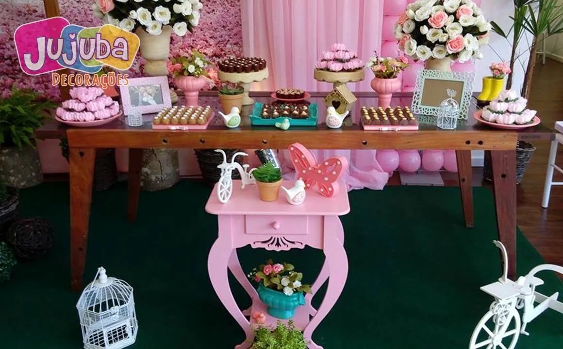 Loja de decoração Infantil, mesas, aparadores de doces, pelúcias, temas - Foto 5