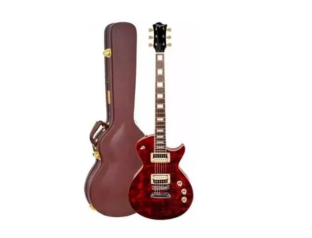 Guitarra Les Paul Tagima Mirach Fl Transparent Red