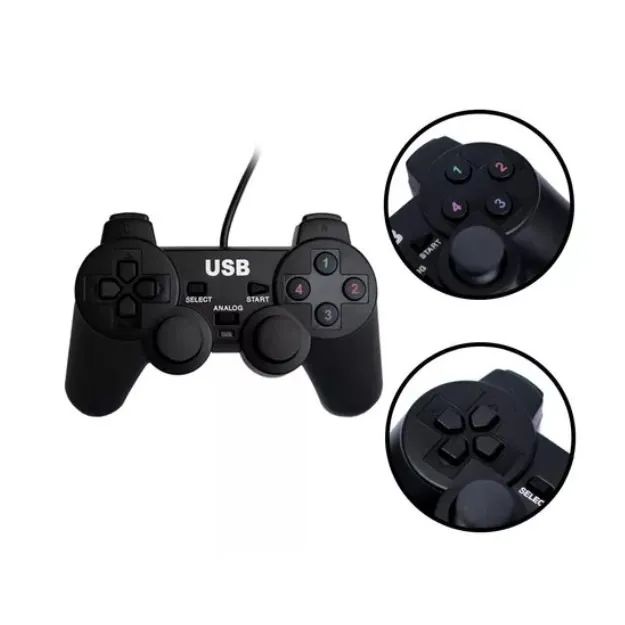 Controle Ps2 Usb Gamer Pc Notebook wpp:43.99611.3948 - Foto 3