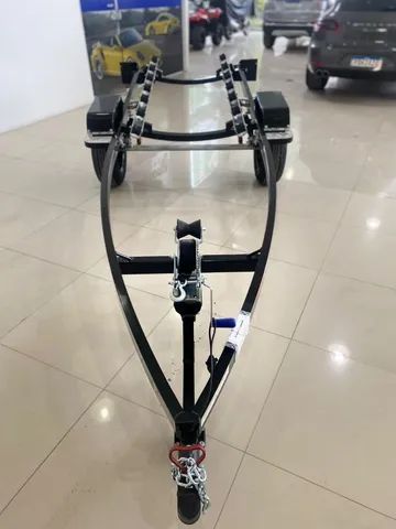 CARRETA PARA JET SKI FREE HOBBY EM ALUMÍNIO 2026 OKM, Berços em Roldanas Parcelamos 36x