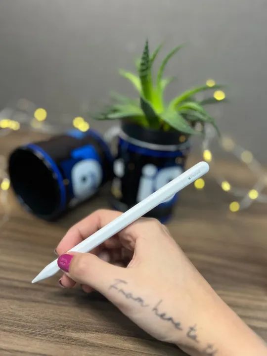 Apple Pencil (USB-C) Model A3085  Acompanha caixa   3 meses de garantia   R$600,00 - Foto 3