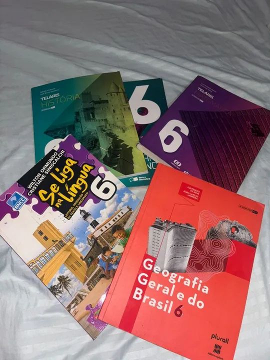 Kit completo!! Livros Didáticos 6º Ano - História, Geografia, Português ...