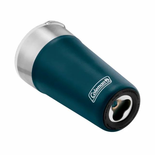 Copo Térmico de Cerveja com Tampa e Abridor Acoplado 600ml Coleman Azul