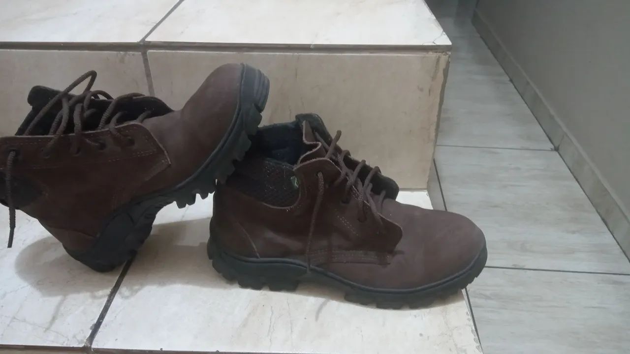 Bota Masculina Marrom - Foto 2