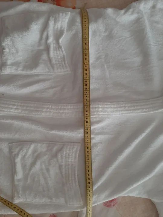 Roupão branco 100% algodão feminino marca Döhler - Foto 5