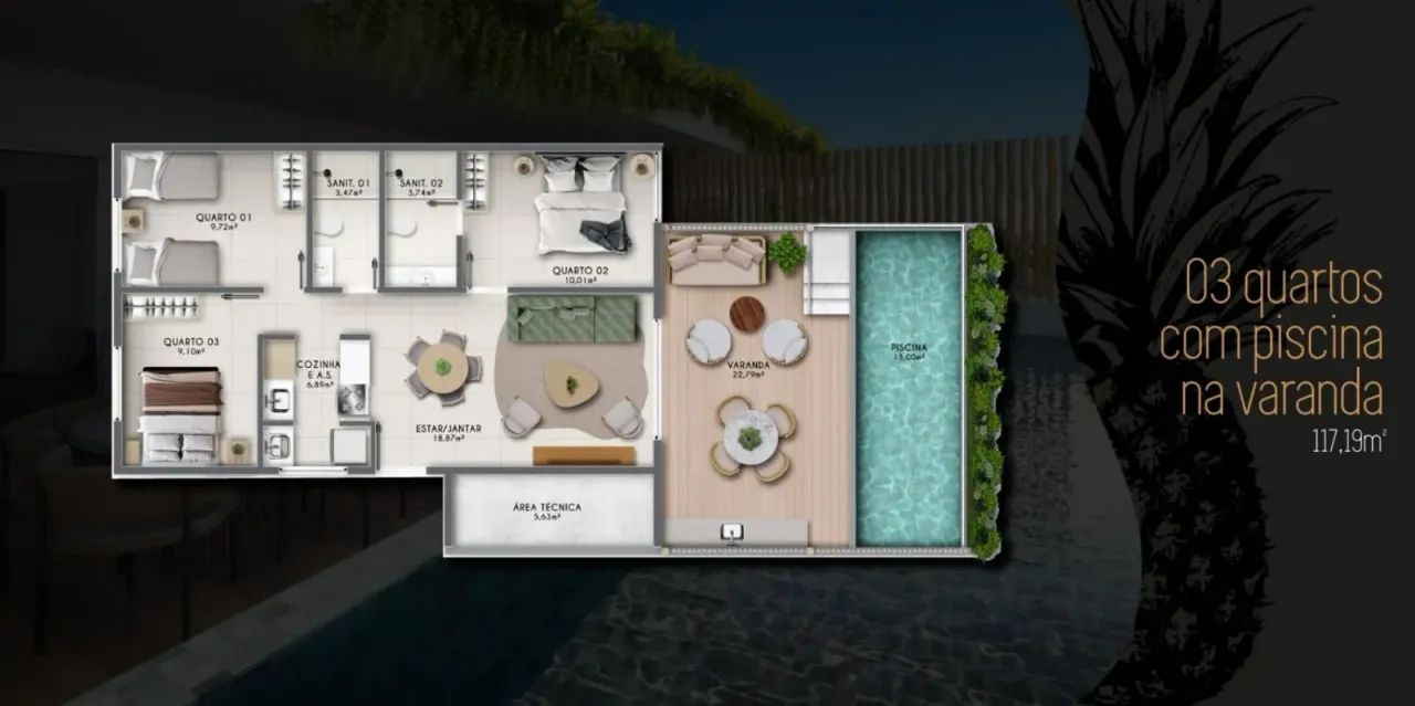 Lanai Imbassai, 2 E 3 Quartos, Entre 86M² A 117M² E 2 A 6 Vagas De Garagem. 13CEKHF - Foto 5