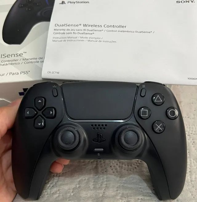 Controle Dualsense PS5 Sony Midnight Black 100% Original - Foto 6