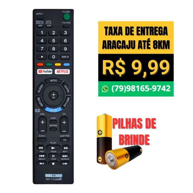 Controle Remoto Tv Sony Smart Rmt-tx300 - Novo - Foto 3