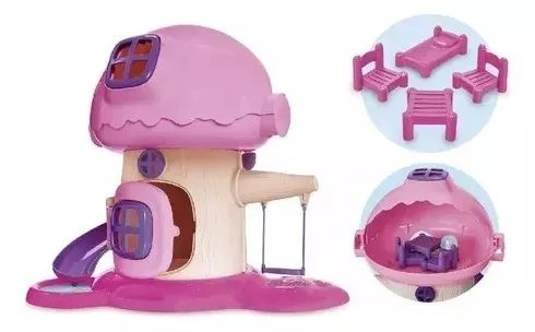 Casa De Boneca Bella Com Acessórios - Usual Brinquedos