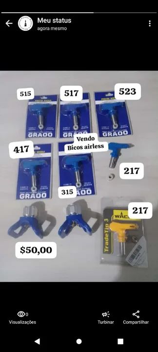 Vendo bicos para airless 