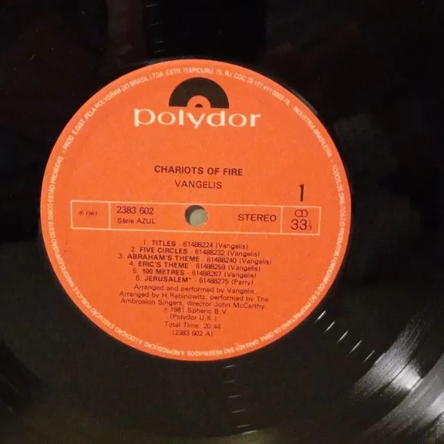 Vinil Vangelis - Chariots of fire - Foto 4