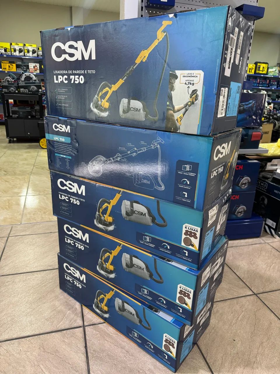 Lixadeira Telescópica de Parede e Teto 750w Profissional - CSM (Novo) - Foto 3