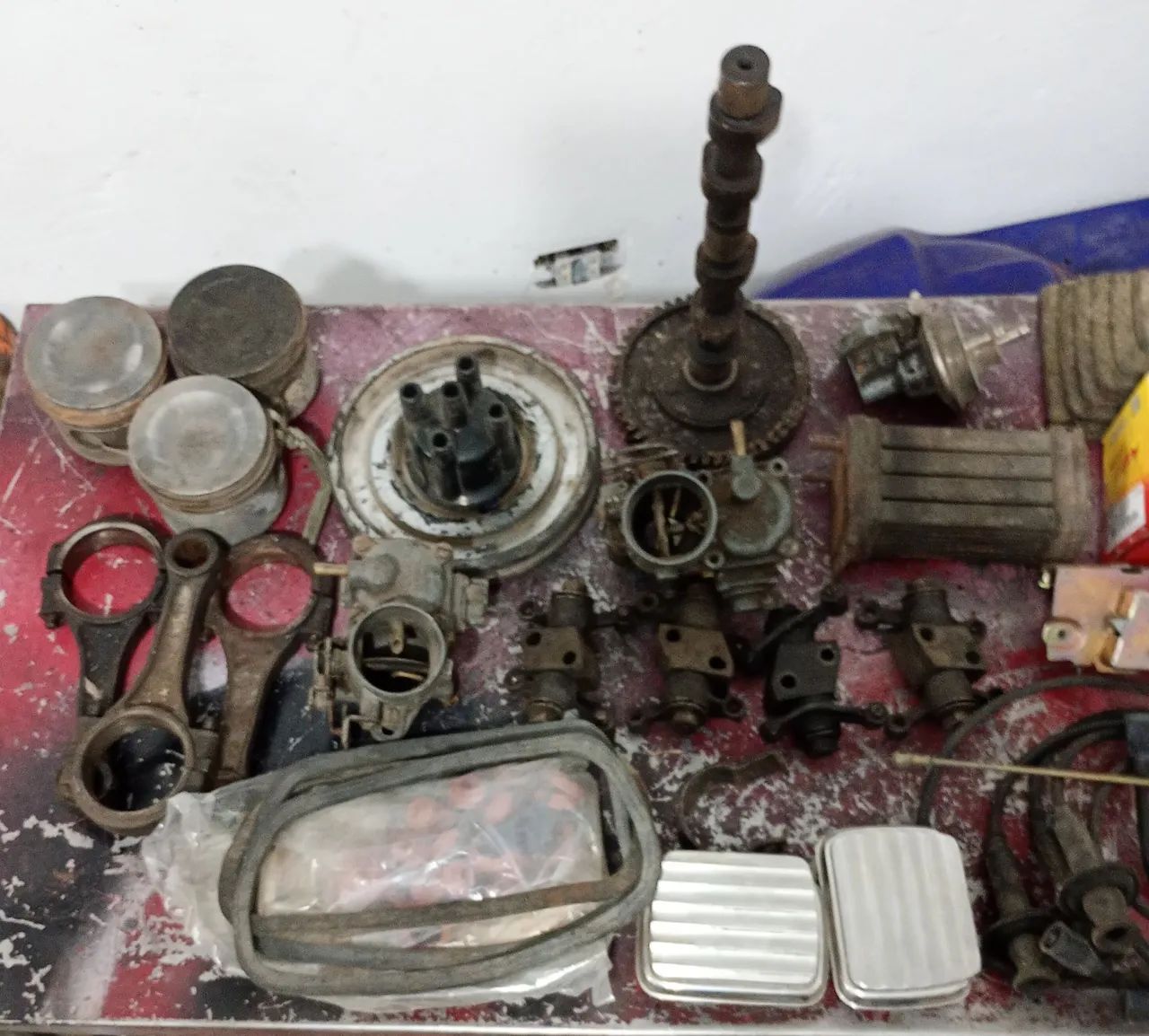 Lote peças de motor quase completo e várias peças  - Foto 3