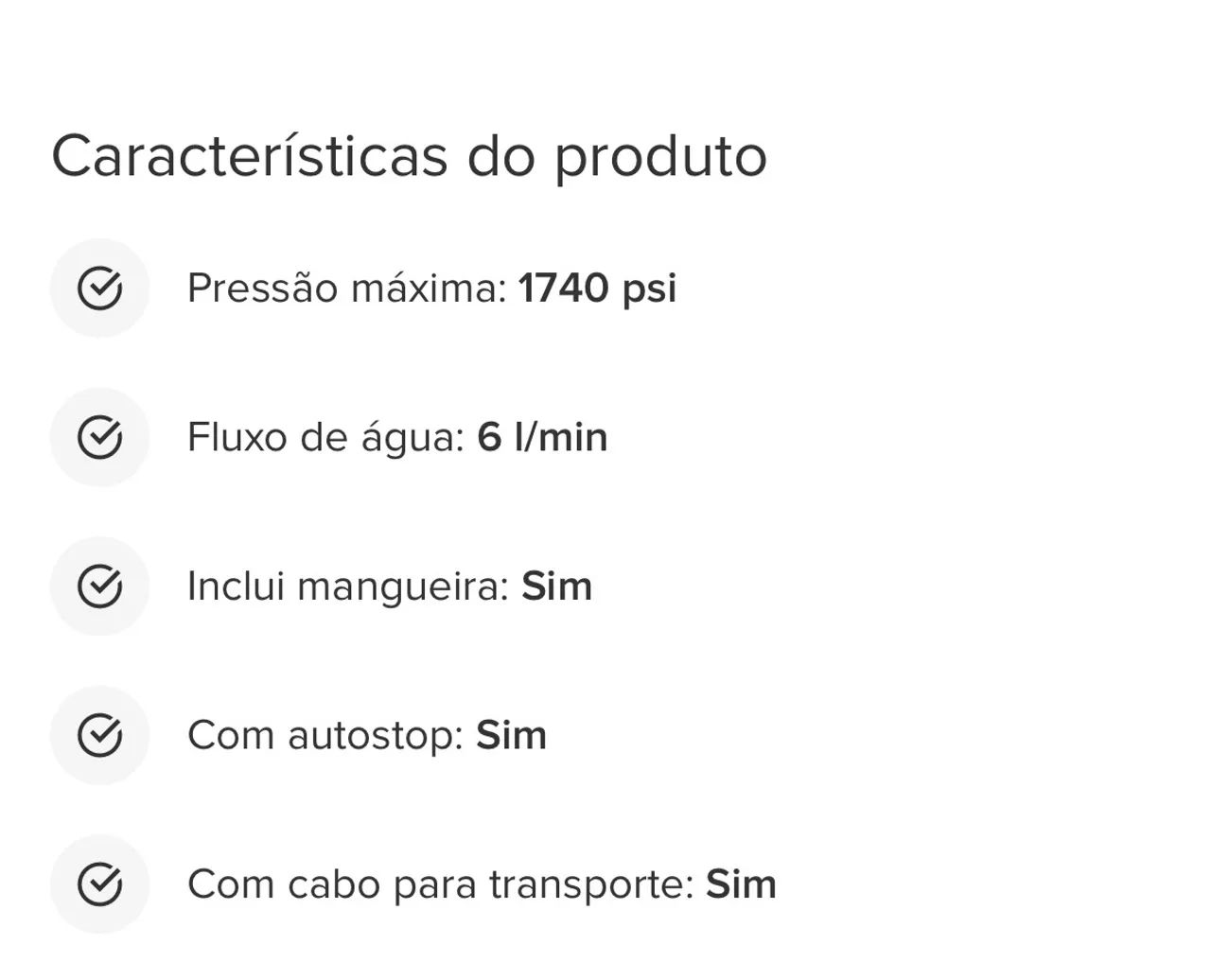 Lavadora de Alta Pressão Karcher K3 Black 1500W 1740Psi 220V - Foto 4