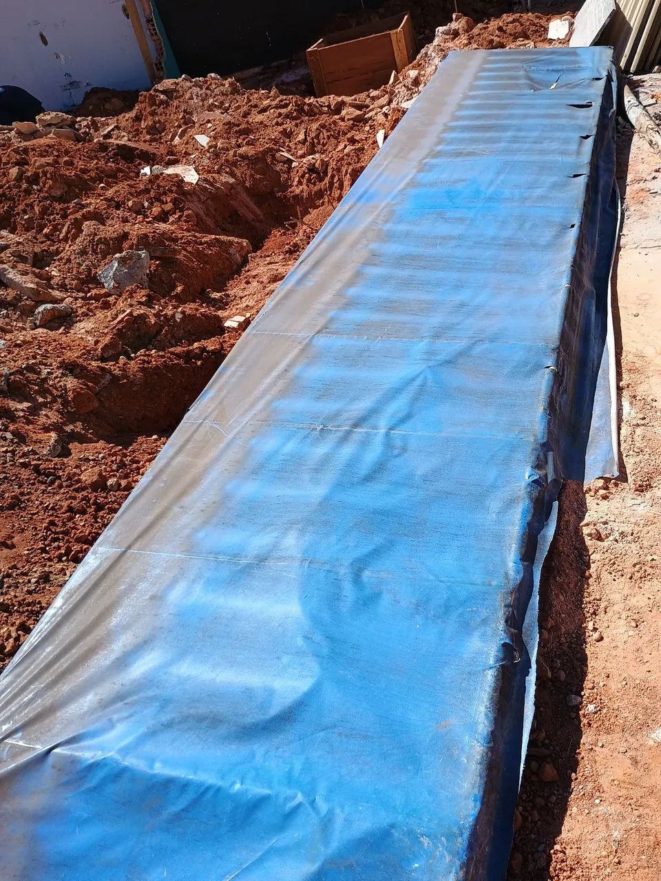 Toldo Lona azul para área externa - Foto 4