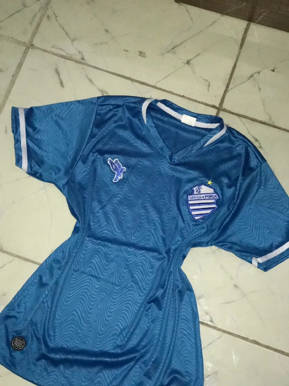 Camisa de Futebol Azul - Unidade e Força