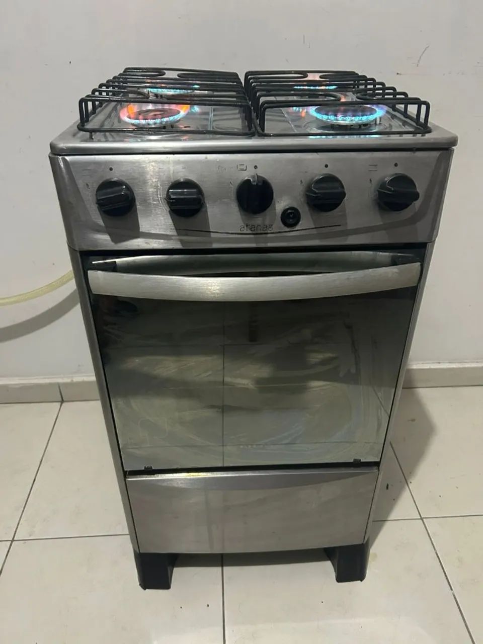 Fogão 4 bocas inox funcionando perfeitamente (ENTREGAMOS  - Foto 3