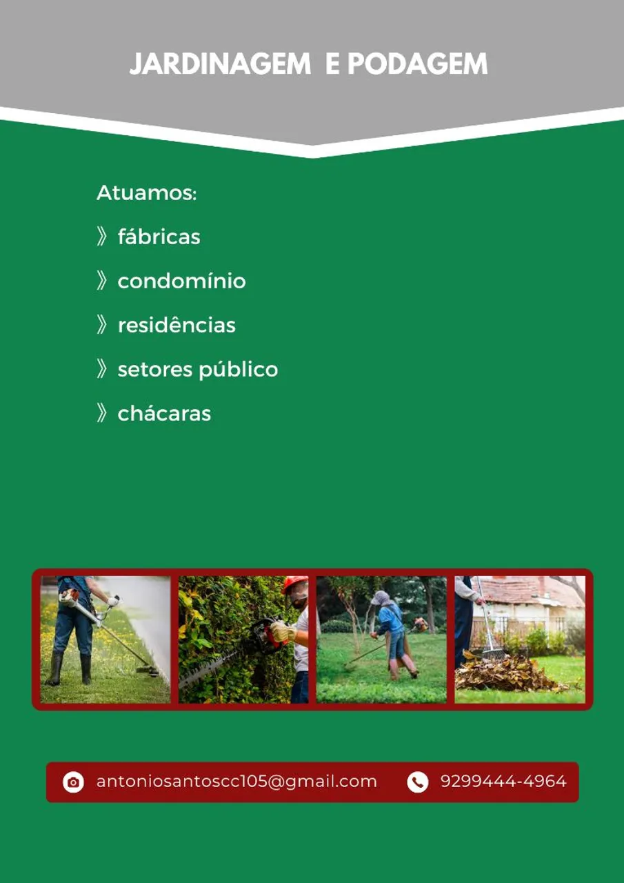 Limpeza e jardinagem