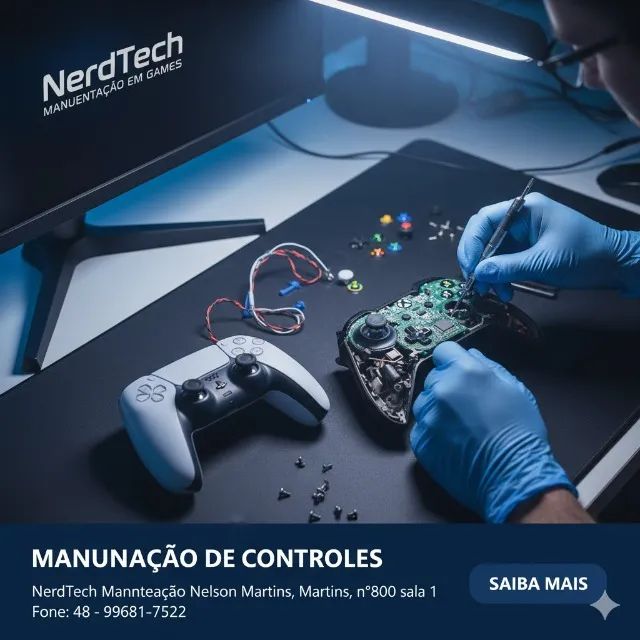 REPARO EXPRESSO DE CONTROLES | NerdTech Palhoça - Foto 3