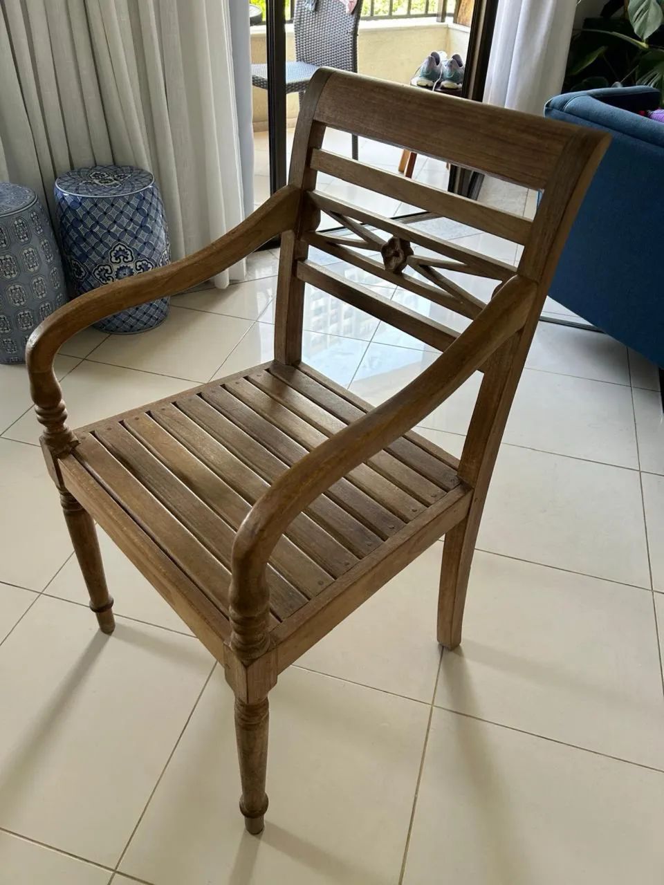 Rustic Chair for Decoration, Porch or Beach House.