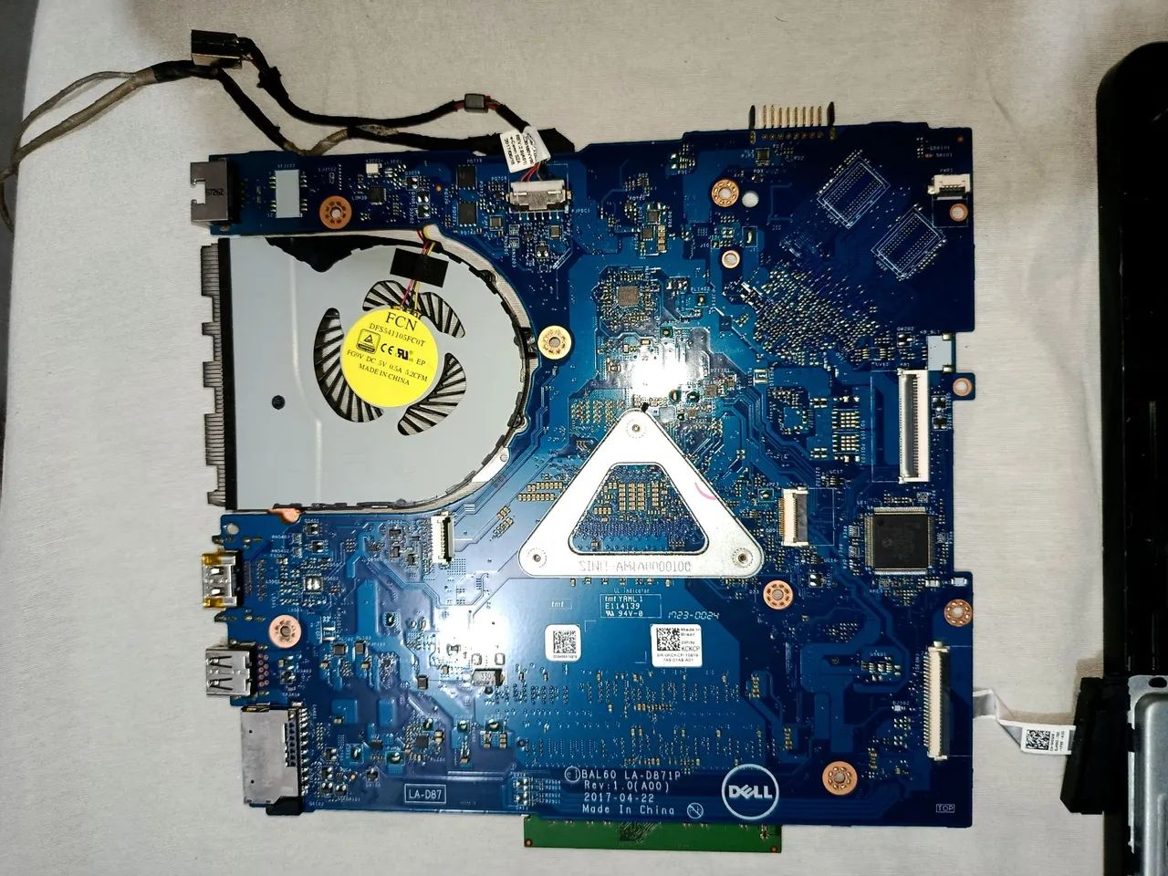 PLACA MÃE DELL INSPIRON 5566 retirada de peças  - Foto 3