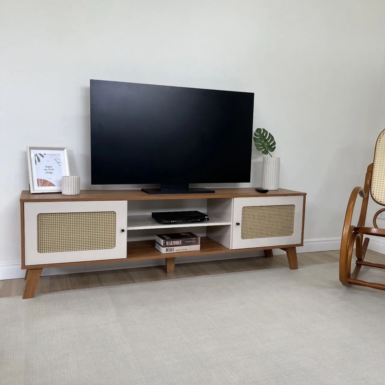 Rack Charlotte para Tv até 75 Polegadas 1,80m de Largura Produto Novo  - Foto 2