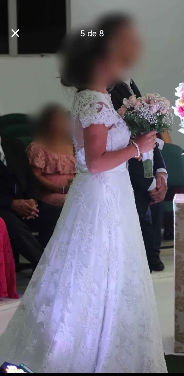 Vestido de Noiva - Usado uma vez - Foto 5