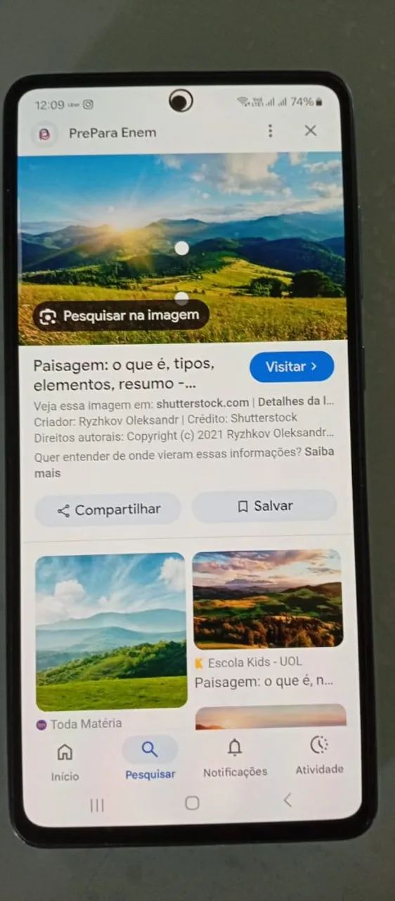 Samsung A72 novo, sem nenhum arranhão, vai com 1 capa preta e 2 películas nova - Foto 5
