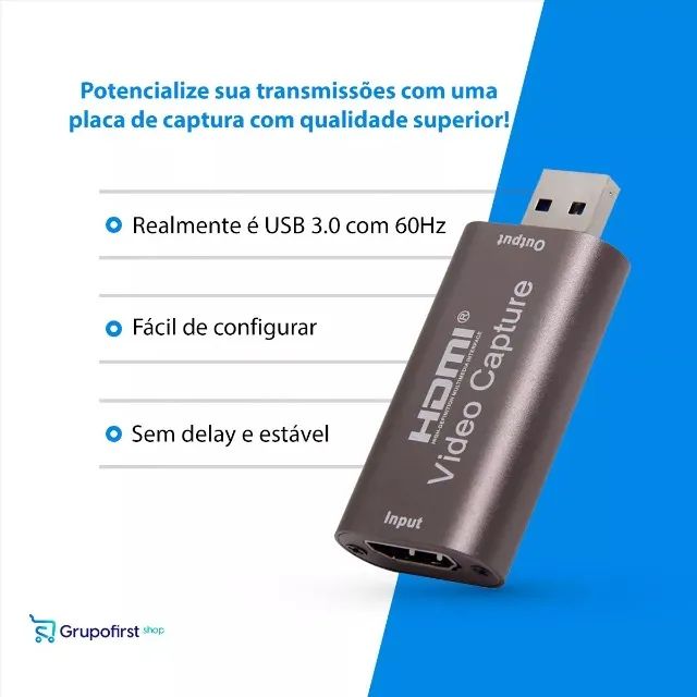 Placa De Captura Alta Definição Para Nitendo Switch - Foto 3