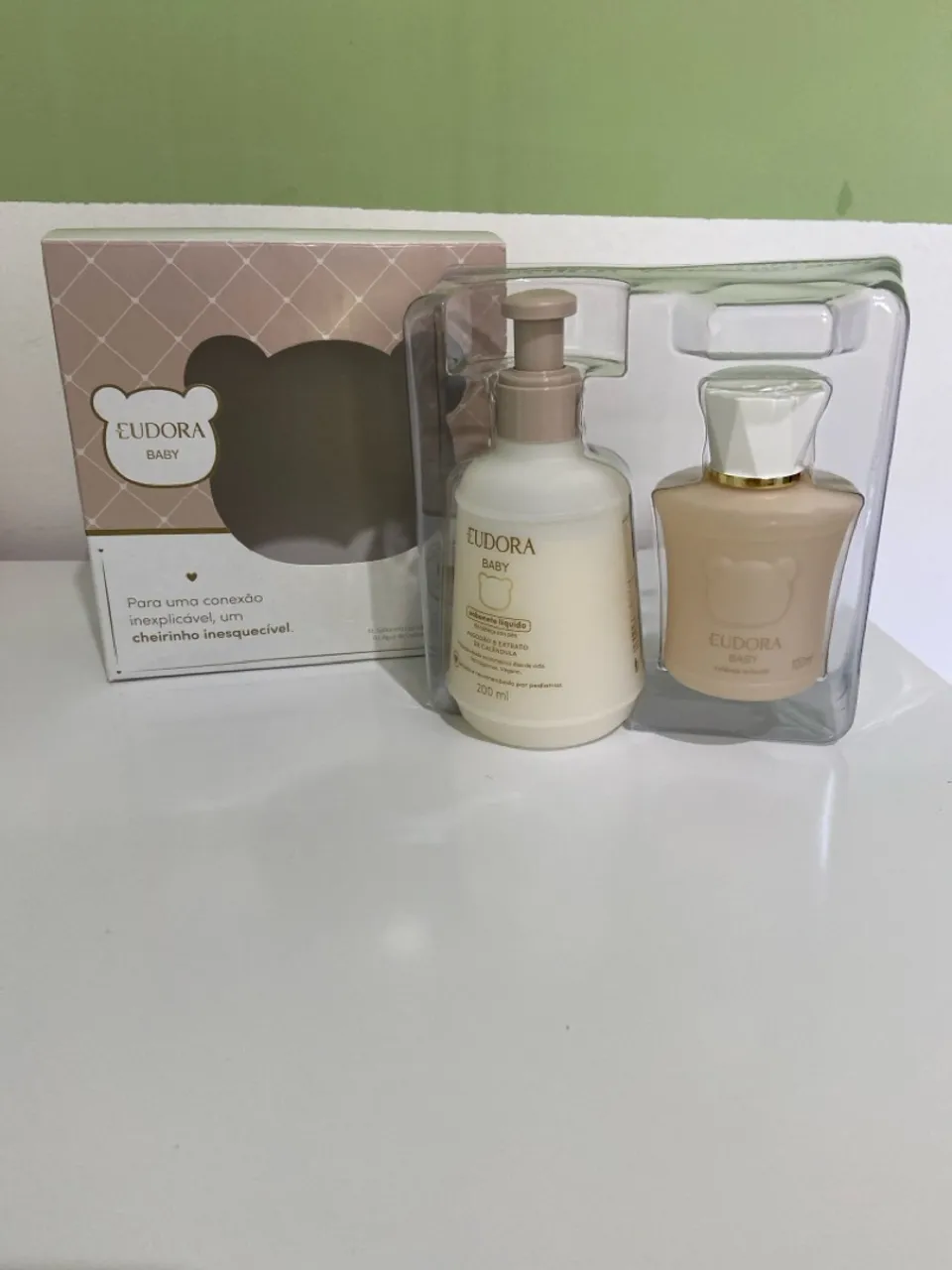 Kit Eudora Baby Meu 1º Presente: Sabonete Líquido 200ml + Água de Colônia 100ml