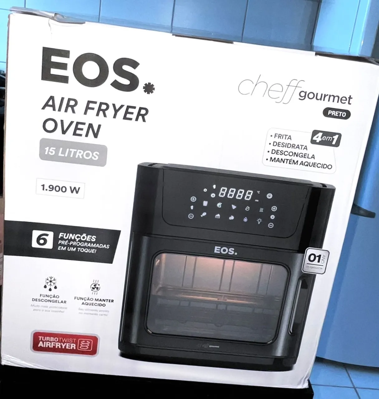 Fritadeira air fryer EOS 15L NOVA (LEIA O ANUNCIO)