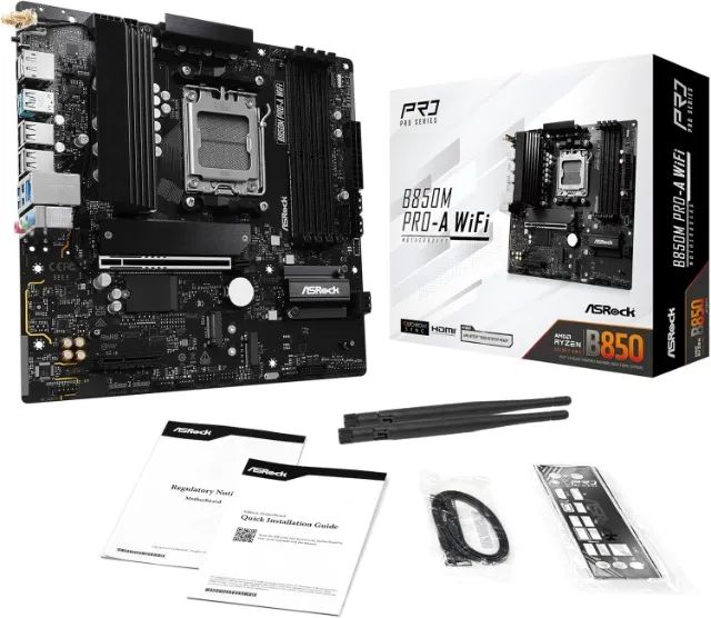 Placa Mae ASRock AMD AM5 B850M Pro-A WiFi Ddr5