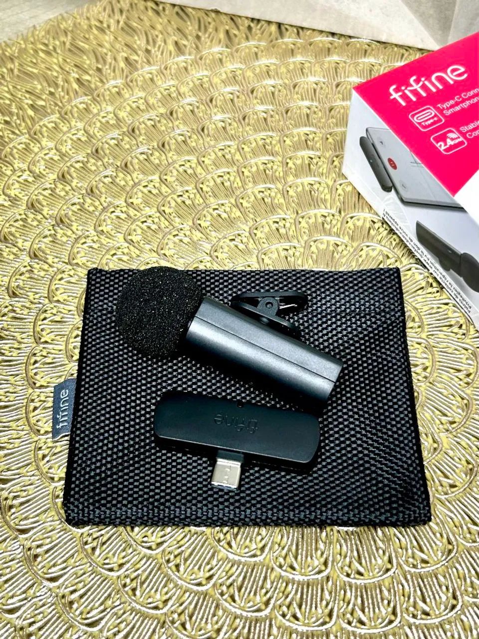 FIFINE Lavalier Microphone – Professional Quality, Crystal-Clear, Wireless Sound!64617878668547121