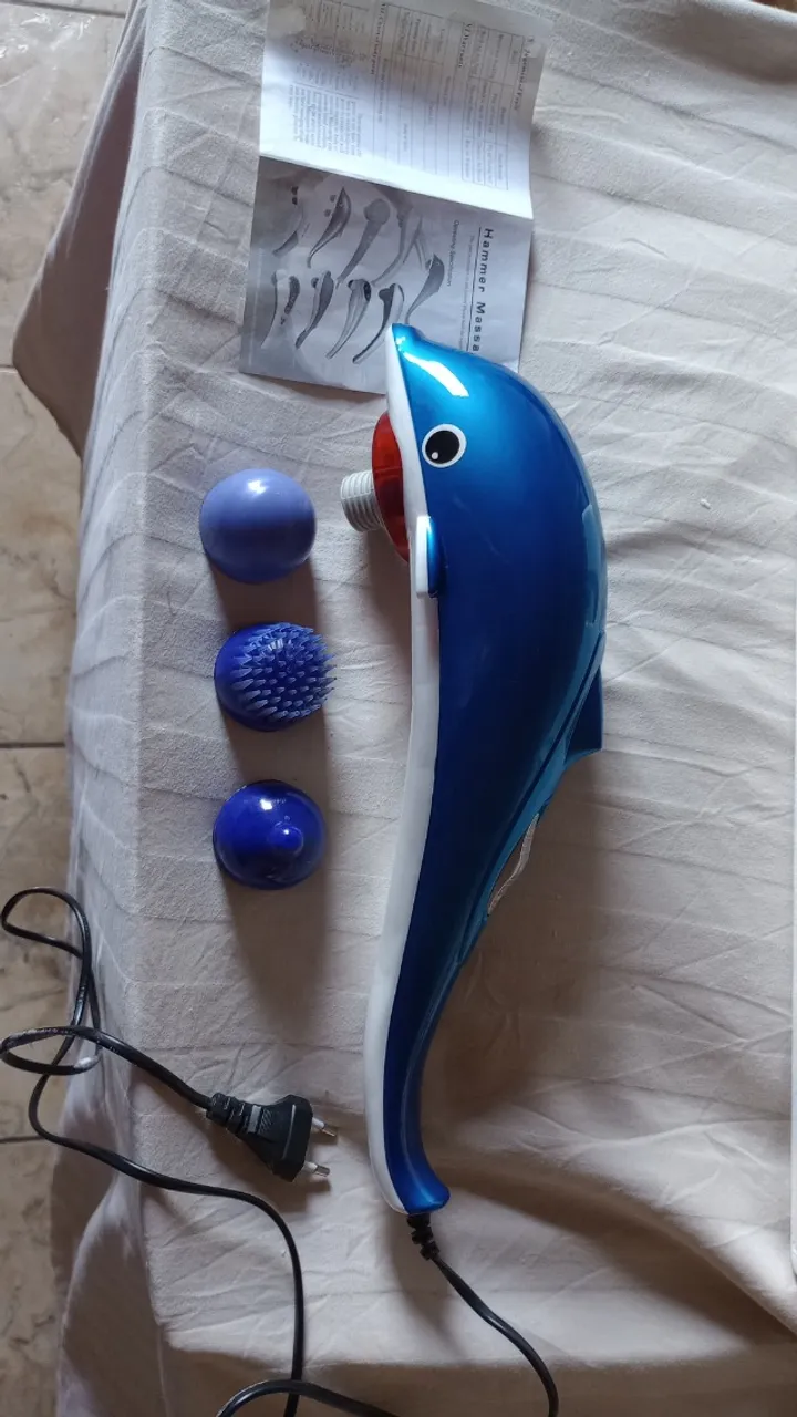 Massageador Elétrico Golfinho Dolphin Efeito Relaxa Vermelho