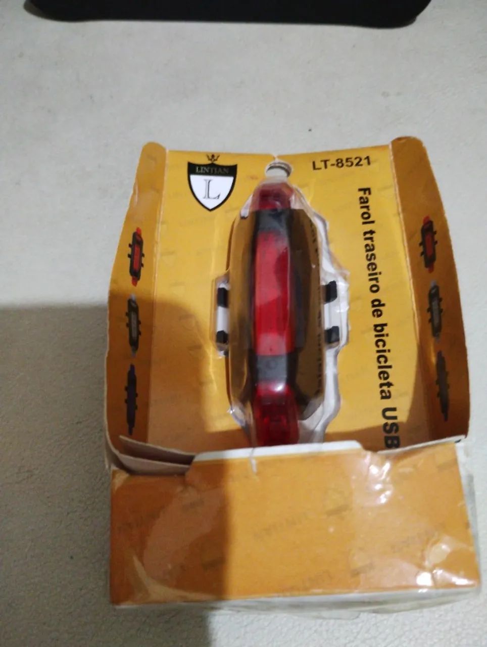 Kit de iluminação para bikes, lanterna, suporte p/o guidão e lanterna traseira. Leiam todo - Foto 2