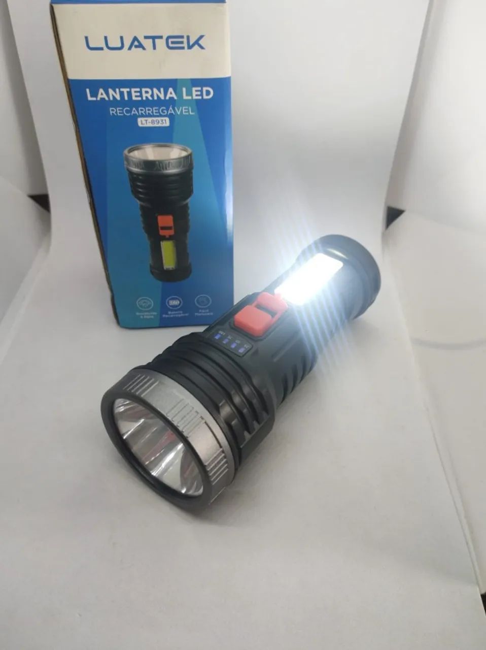 Lanterna Iluminação Forte Luz Lateral Led Alto Brilho Lt8931
