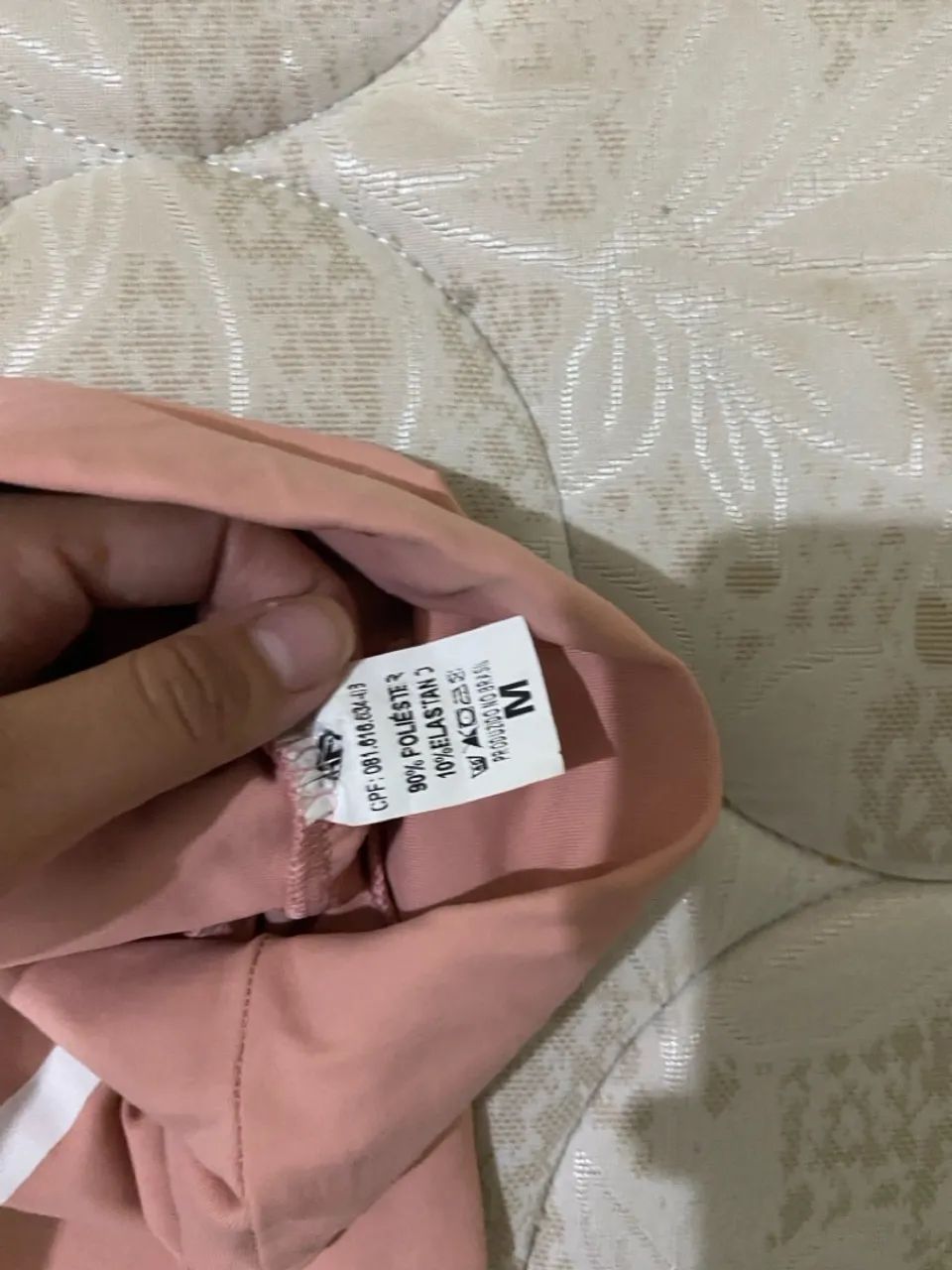 Calça Legging Rosa com Detalhes TAM M  - Foto 2