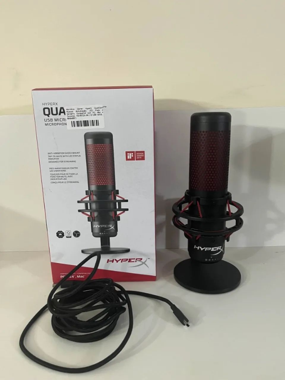 Microfone Gamer HyperX QuadCast