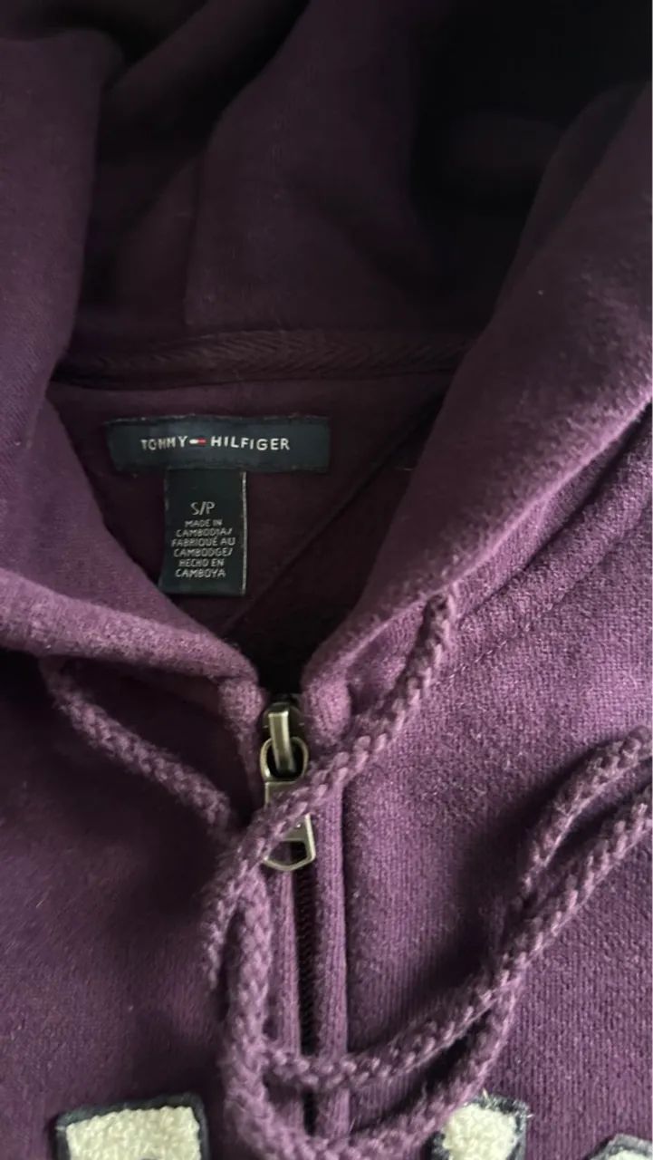 Casaco com Capuz Tommy Hilfiger Roxo - Foto 4